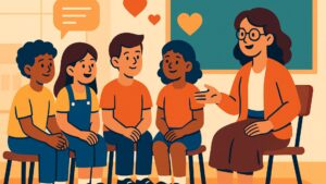 lezione di gruppo in classe