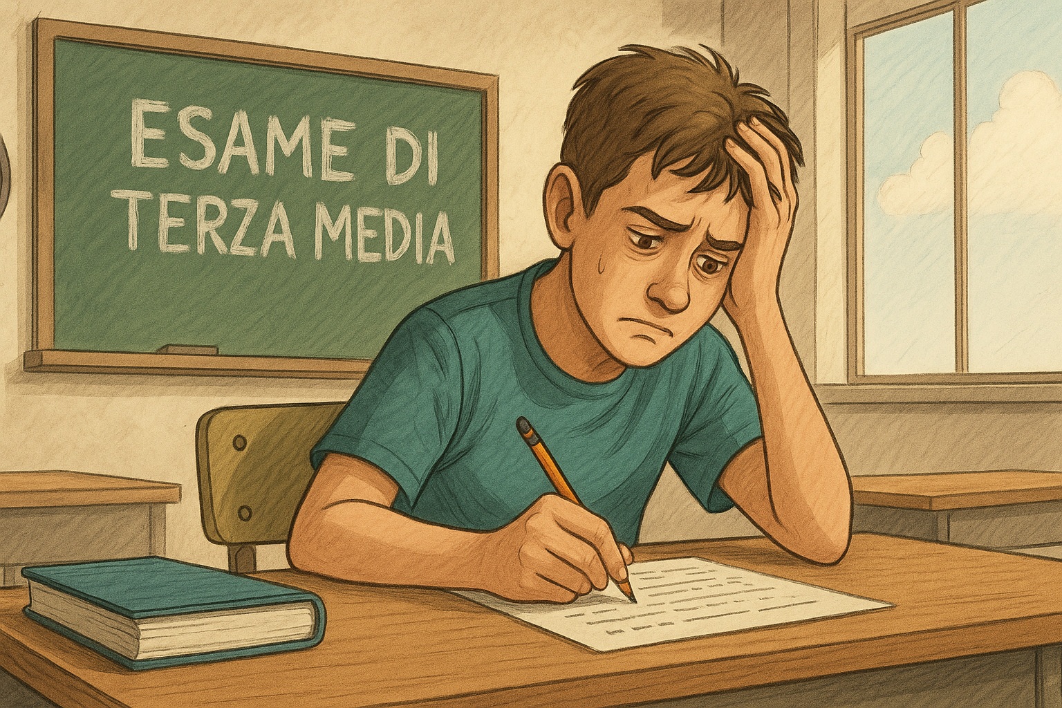 ansia esame terza media