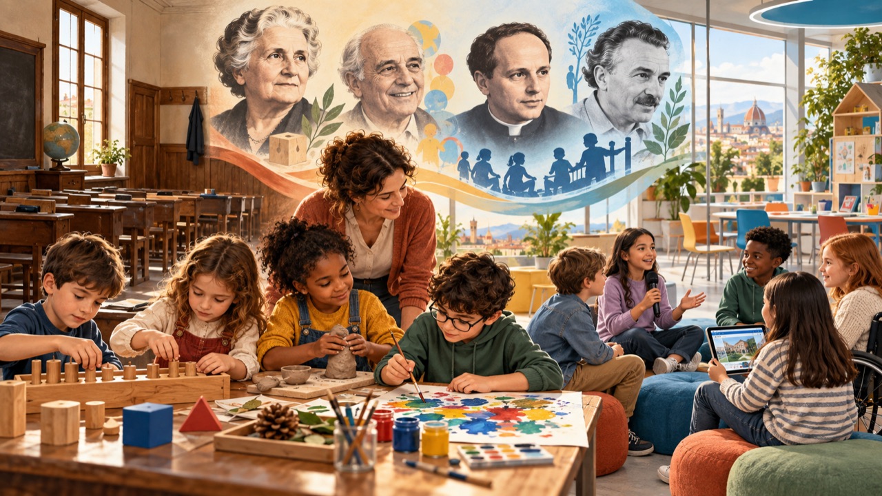 Montessori, Malaguzzi, Don Milani e Freinet nella scuola del futuro